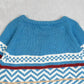MEN'S VINTAGE 1980S PATTERNED KNITTED JUMPER - LARGE