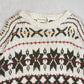 MEN'S VINTAGE 1980S PATTERNED KNITTED JUMPER - MEDIUM