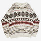 MEN'S VINTAGE 1980S PATTERNED KNITTED JUMPER - MEDIUM
