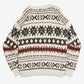 MEN'S VINTAGE 1980S PATTERNED KNITTED JUMPER - MEDIUM