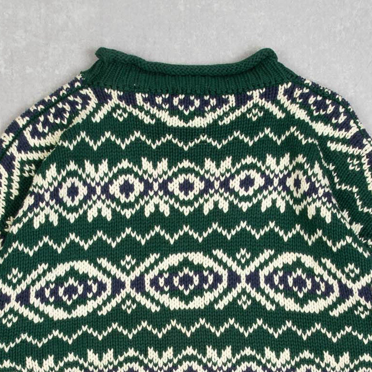 MEN'S VINTAGE 1990S GAP PATTERNED KNITTED JUMPER - SMALL