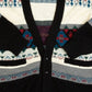 MEN'S VINTAGE 1980S STRUCTURED PATTERNED KNITTED CARDIGAN - MEDIUM