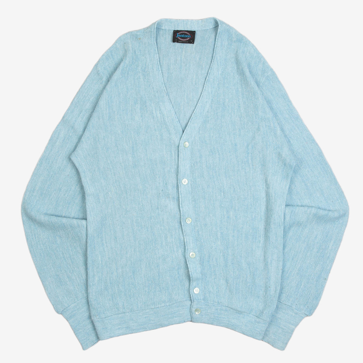 MEN'S VINTAGE 1980S KNITTED CARDIGAN - MEDIUM