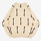 MEN'S VINTAGE 1990S STRUCTURED PATTERNED KNITTED JUMPER - SMALL