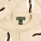 MEN'S VINTAGE 1990S STRUCTURED PATTERNED KNITTED JUMPER - SMALL