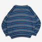 WOMEN'S VINTAGE 1990S STRIPED PATTERNED KNITTED JUMPER - X-LARGE