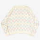 MEN'S VINTAGE 1990S STRUCTURED PATTERNED KNITTED JUMPER - LARGE