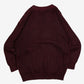 MEN'S VINTAGE 1980S STRUCTURED RIBBED KNITTED JUMPER - MEDIUM