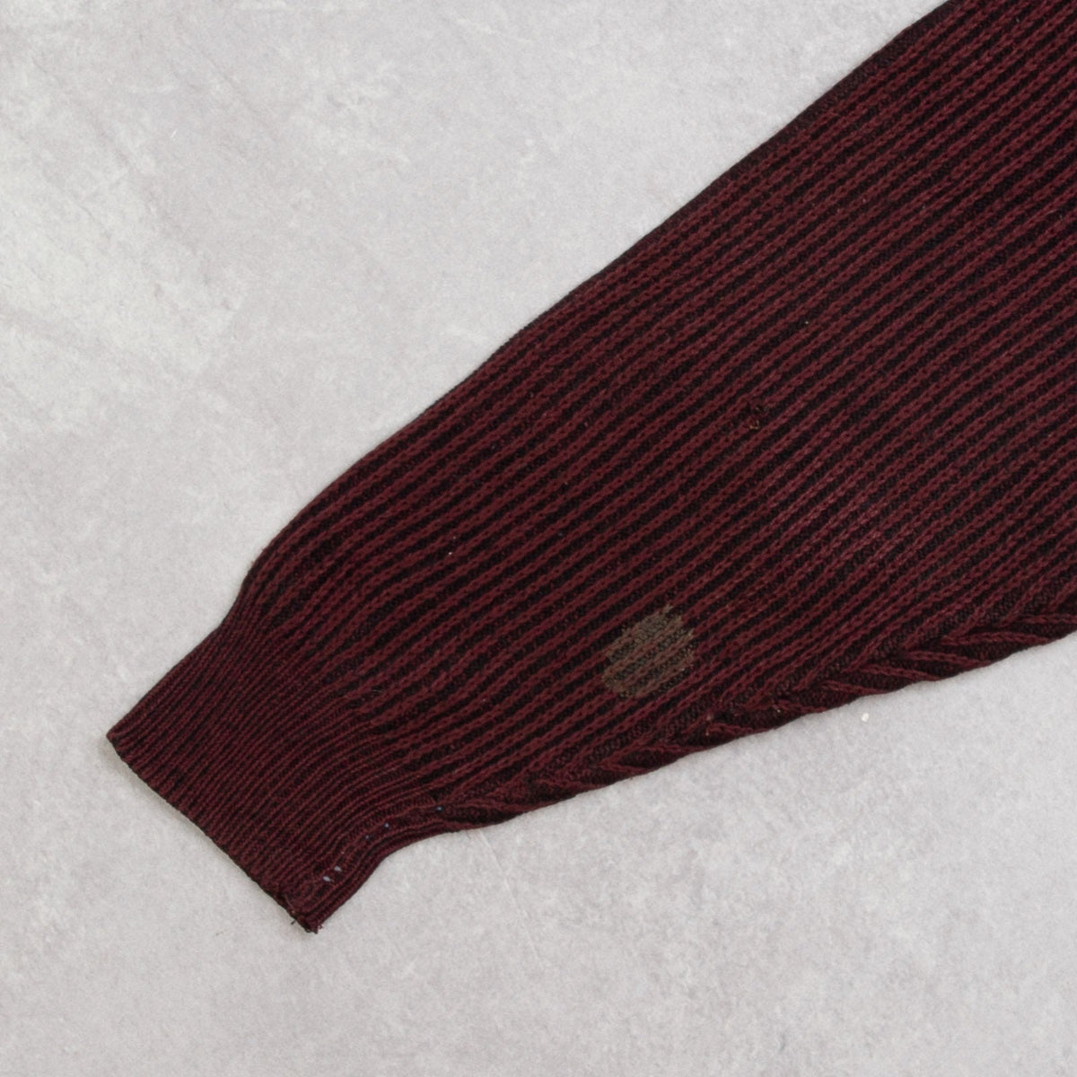 MEN'S VINTAGE 1980S STRUCTURED RIBBED KNITTED JUMPER - MEDIUM