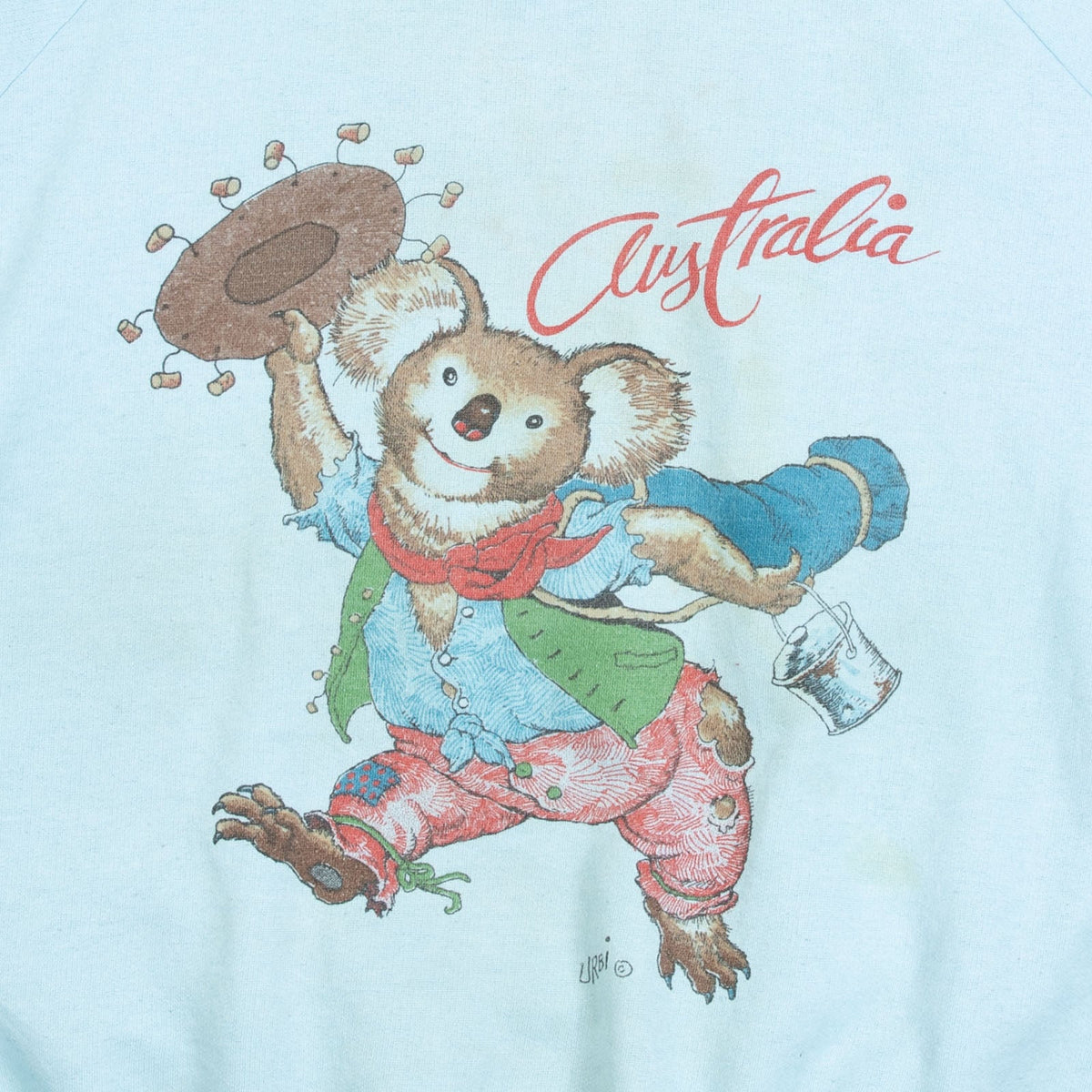 MEN'S VINTAGE 1980S AUSTRALIA RAGLAN SWEATSHIRT - X-LARGE