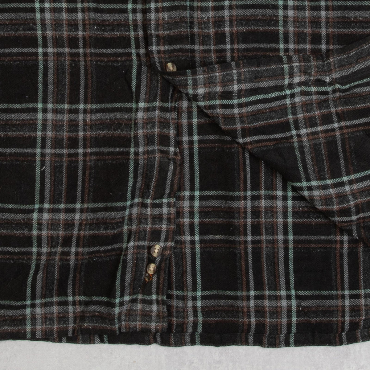 MEN'S VINTAGE 1990S WOOL STYLE CHECKED SHIRT - X-LARGE