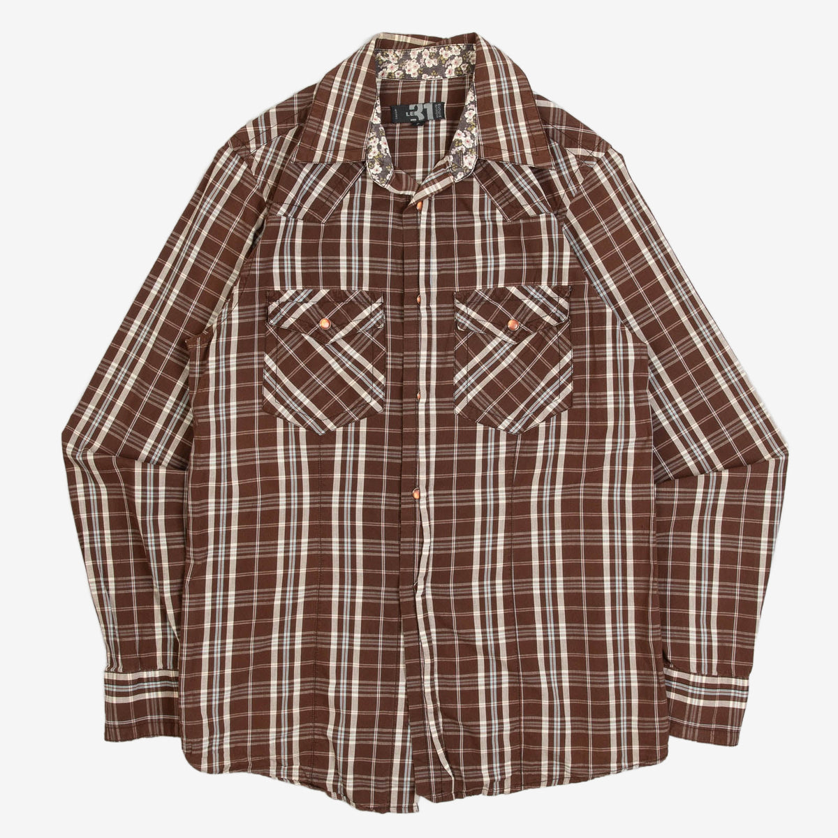 MEN'S VINTAGE 1990S CHECKED FLANNEL SHIRT - LARGE