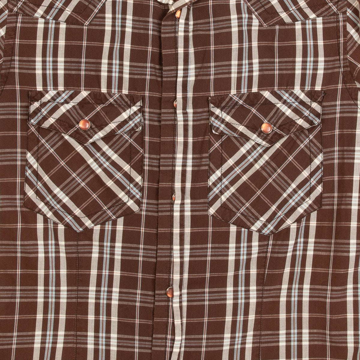 MEN'S VINTAGE 1990S CHECKED FLANNEL SHIRT - LARGE