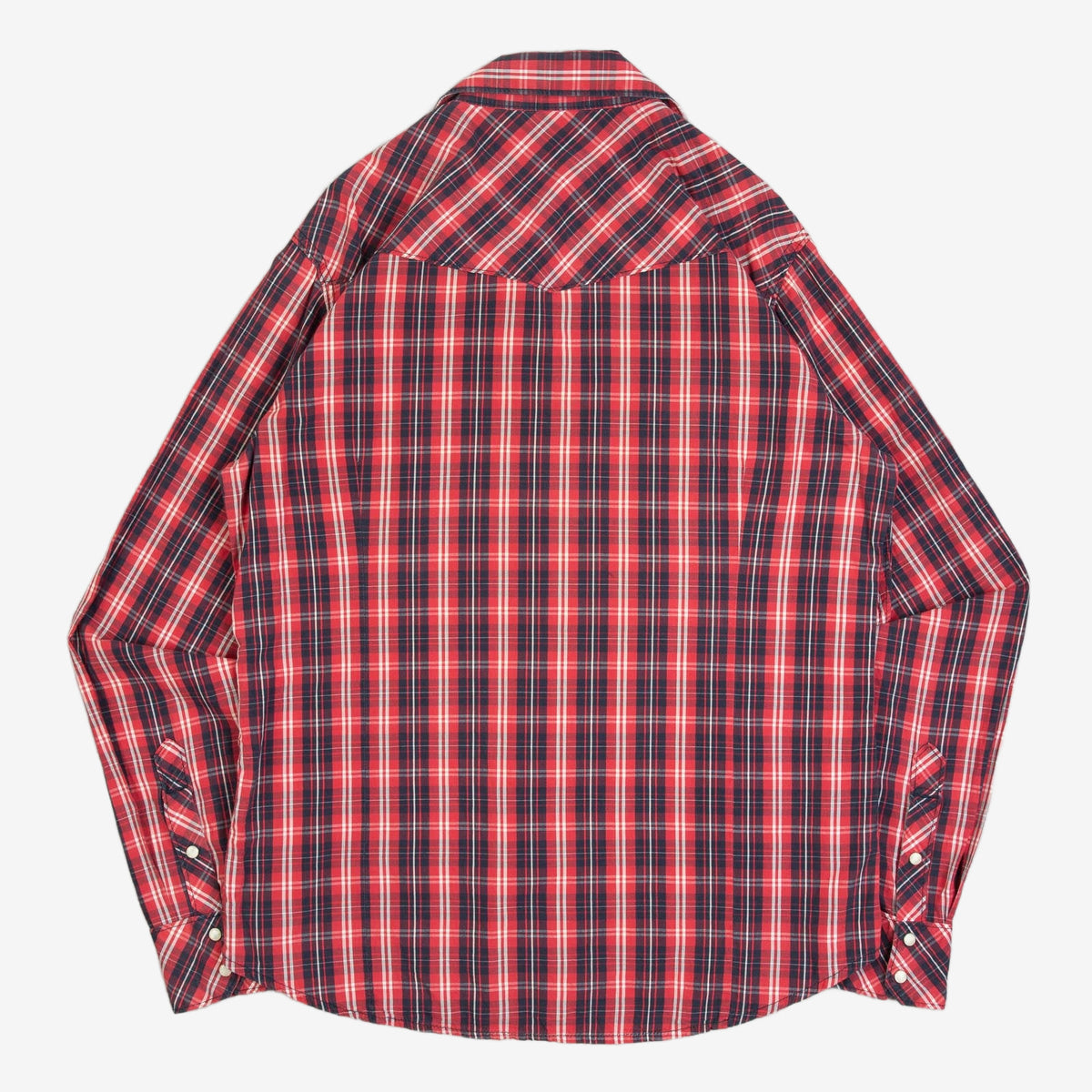 MEN'S VINTAGE TRUE RELIGION CHECKED WESTERN SHIRT - XX-LARGE
