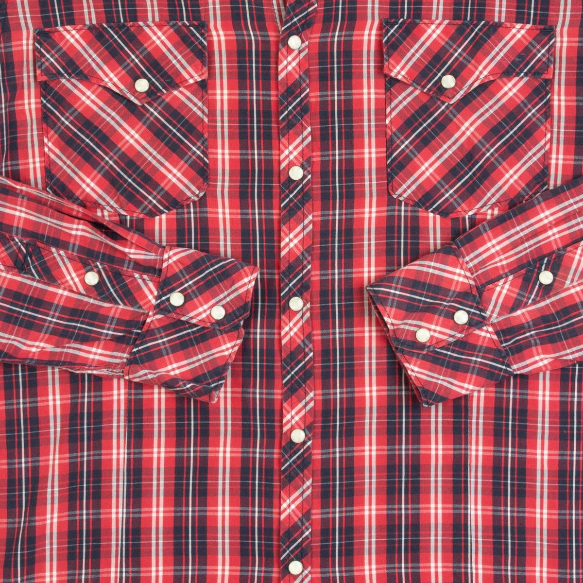 MEN'S VINTAGE TRUE RELIGION CHECKED WESTERN SHIRT - XX-LARGE