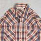 MEN'S VINTAGE 1990S CHECKED WESTERN RODEO SHIRT - LARGE