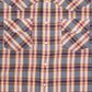 MEN'S VINTAGE 1990S CHECKED WESTERN RODEO SHIRT - LARGE