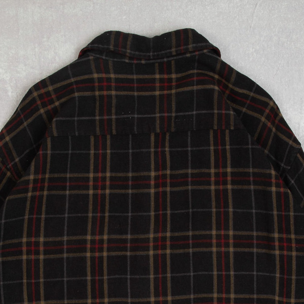 MEN'S VINTAGE WOOL STYLE CHECKED SHIRT - X-LARGE