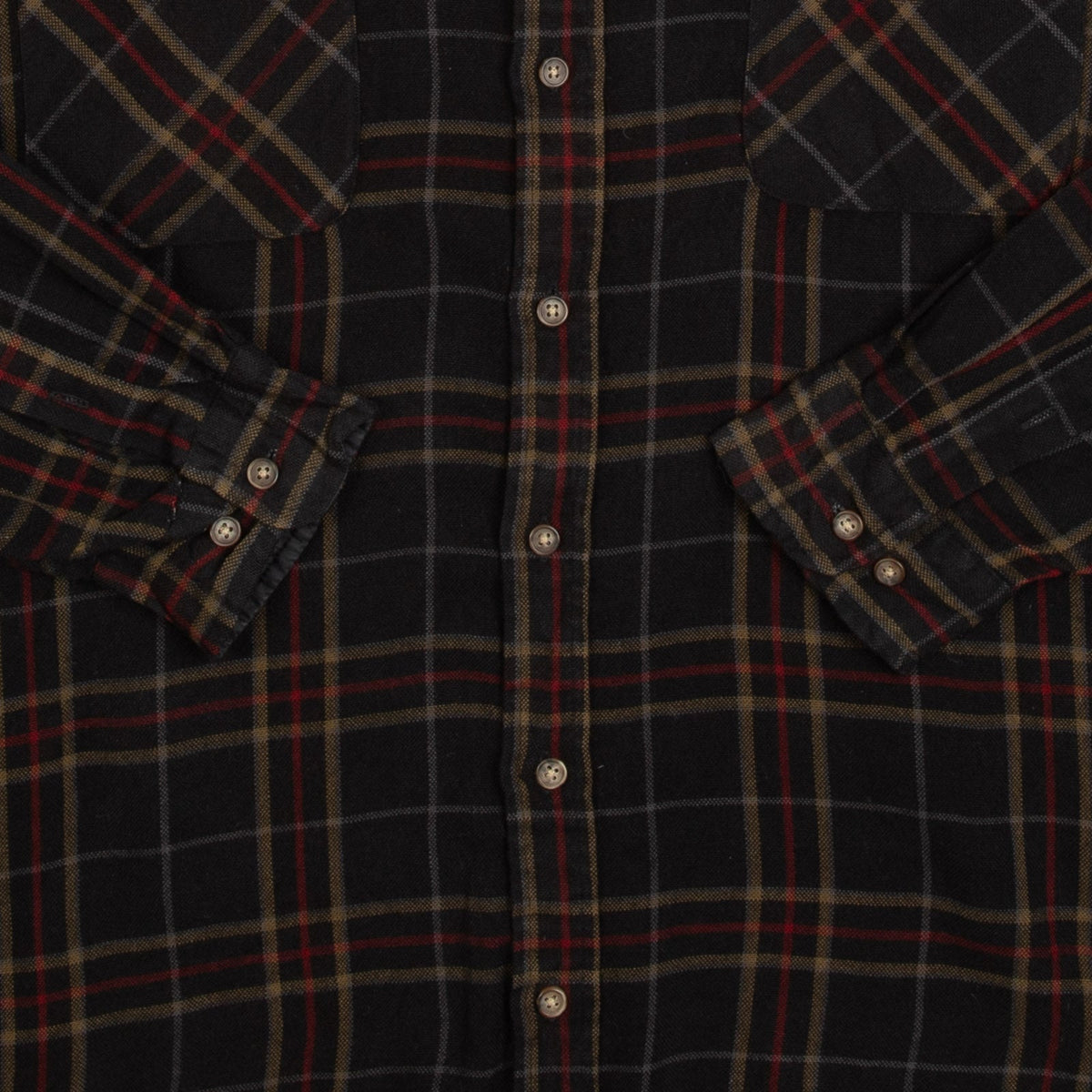 MEN'S VINTAGE WOOL STYLE CHECKED SHIRT - X-LARGE