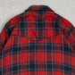 MEN'S VINTAGE 1990S CHECKED WESTERN SHIRT - LARGE