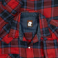 MEN'S VINTAGE 1990S CHECKED WESTERN SHIRT - LARGE