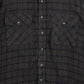 MEN'S VINTAGE CHECKED WOOL STYLE SHIRT - LARGE