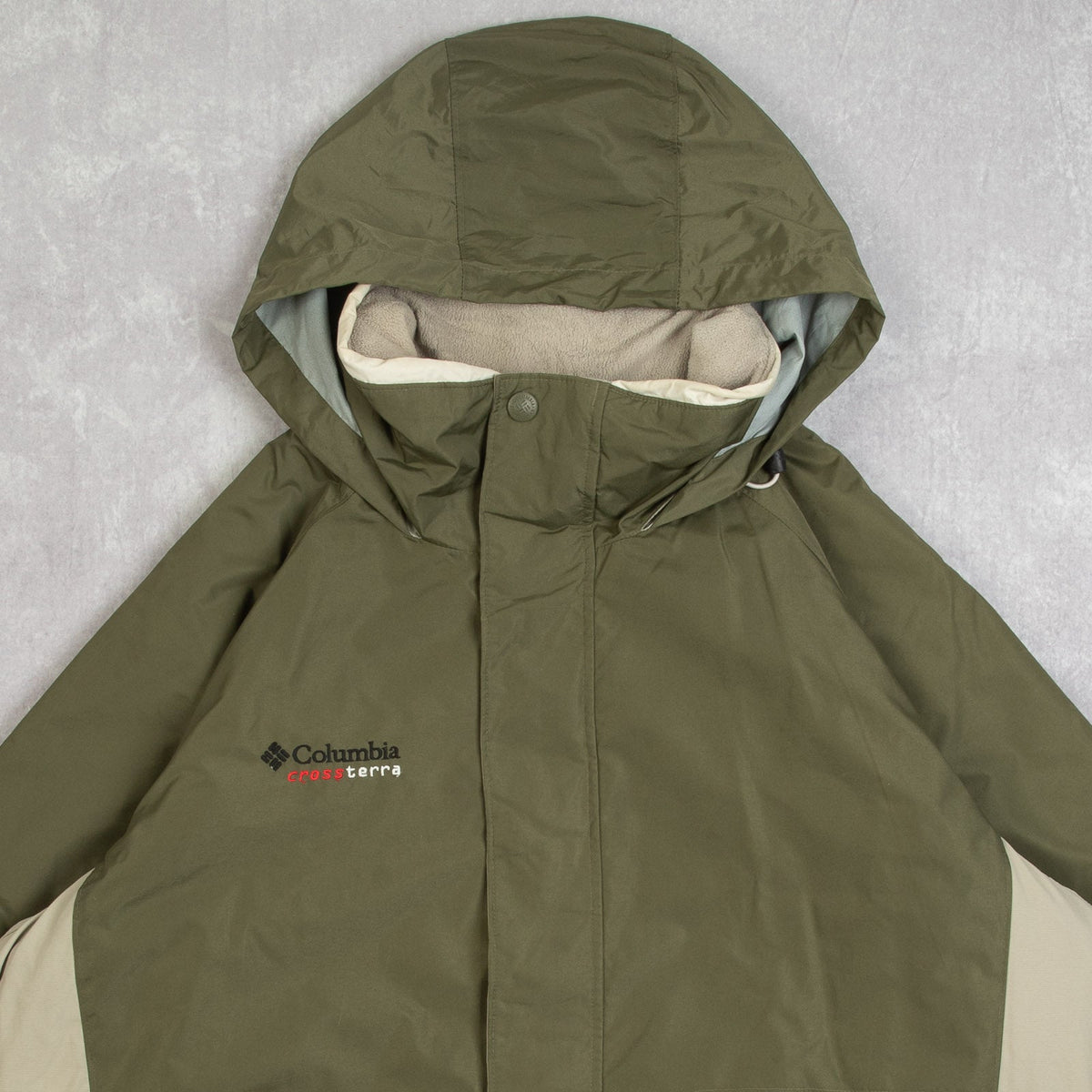 MEN'S VINTAGE 1990S COLUMBIA HOODED FULL ZIP JACKET - LARGE