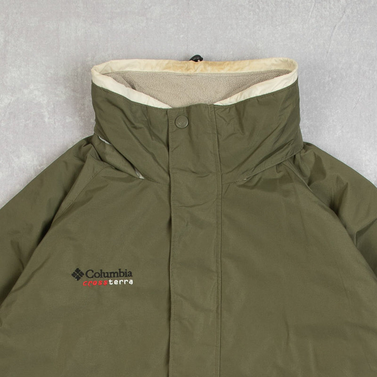 MEN'S VINTAGE 1990S COLUMBIA HOODED FULL ZIP JACKET - LARGE