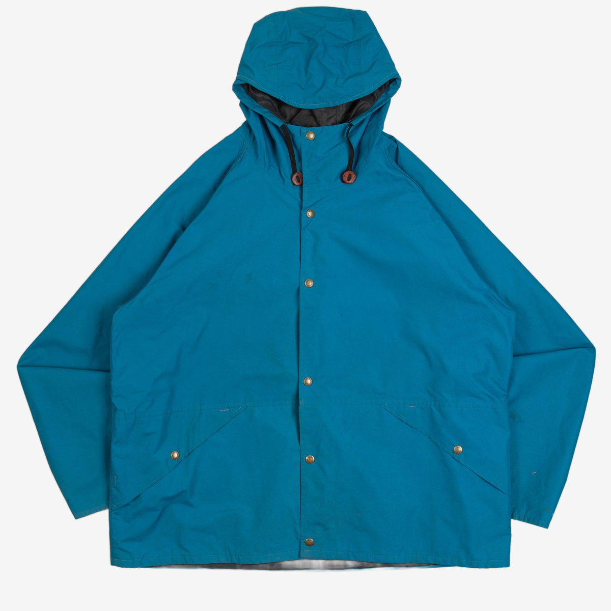 MEN'S VINTAGE 1980S GORETEX HOODED FULL ZIP JACKET - X-LARGE