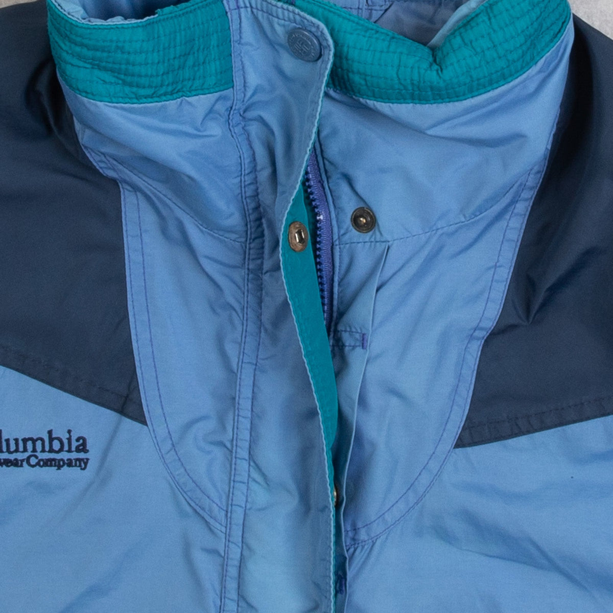 WOMEN'S VINTAGE 1990S COLUMBIA COLOUR BLOCK JACKET - SMALL