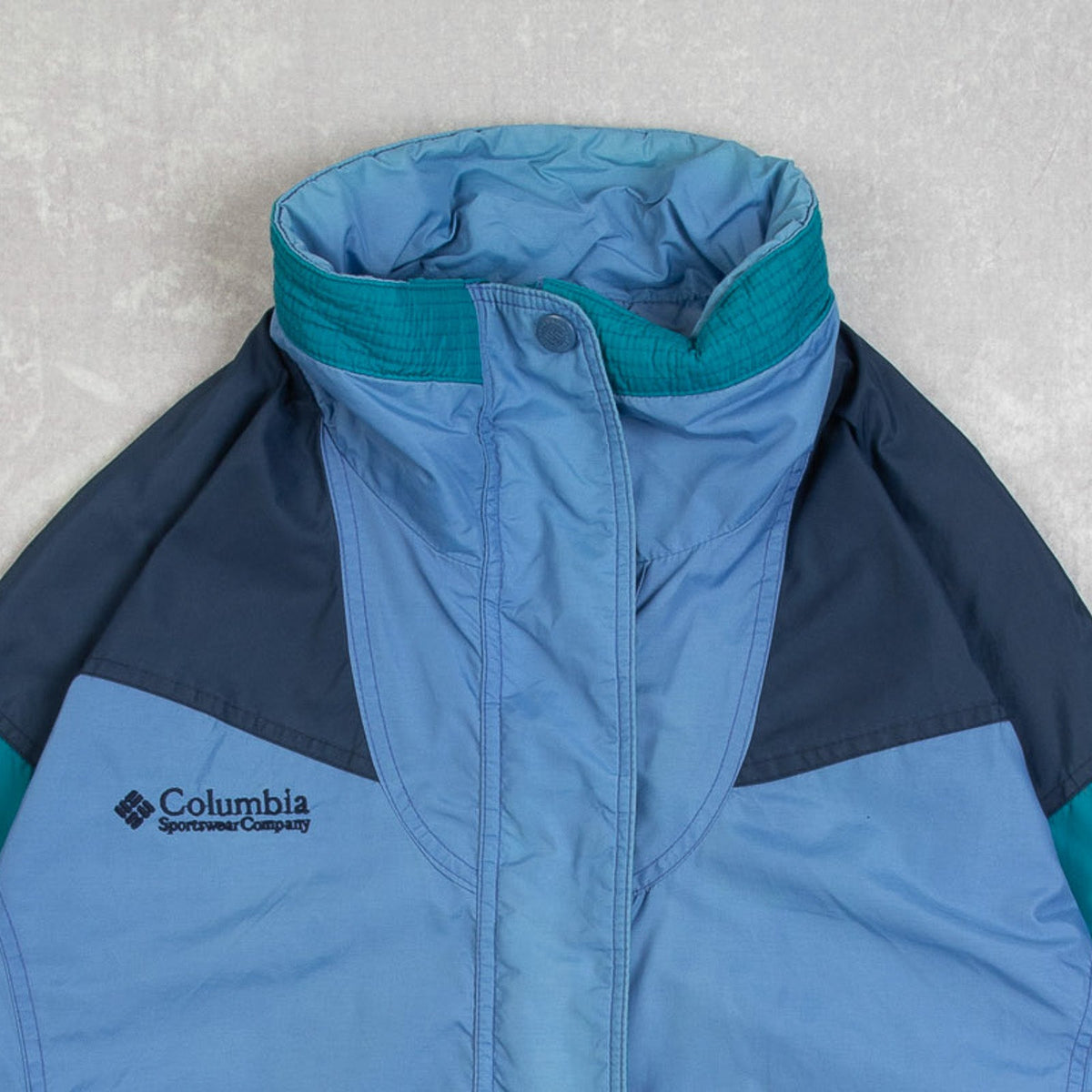 WOMEN'S VINTAGE 1990S COLUMBIA COLOUR BLOCK JACKET - SMALL