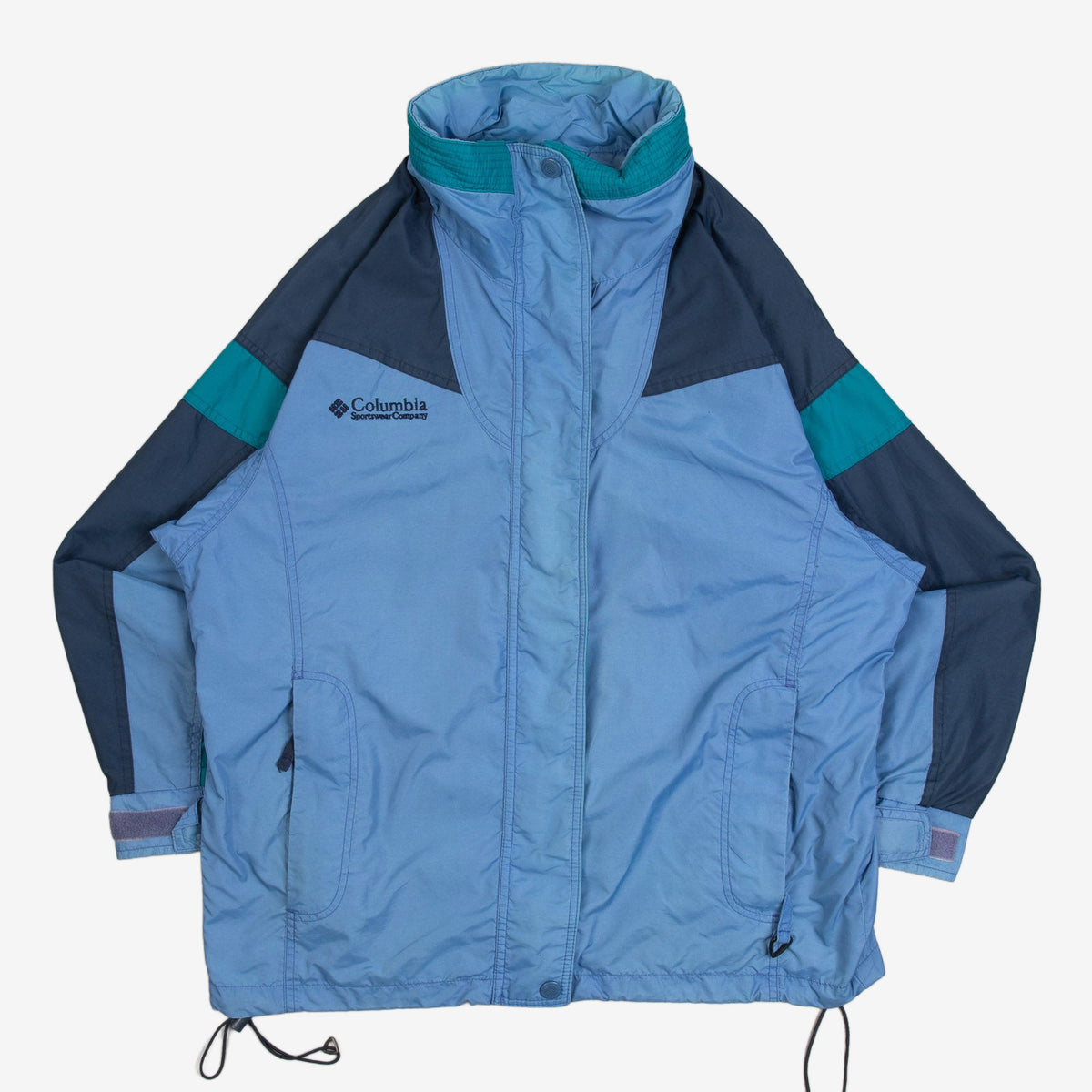 WOMEN'S VINTAGE 1990S COLUMBIA COLOUR BLOCK JACKET - SMALL
