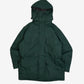 MEN'S VINTAGE 1990S HOODED FULL ZIP PARKA JACKET - LARGE