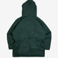MEN'S VINTAGE 1990S HOODED FULL ZIP PARKA JACKET - LARGE