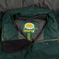 MEN'S VINTAGE 1990S HOODED FULL ZIP PARKA JACKET - LARGE