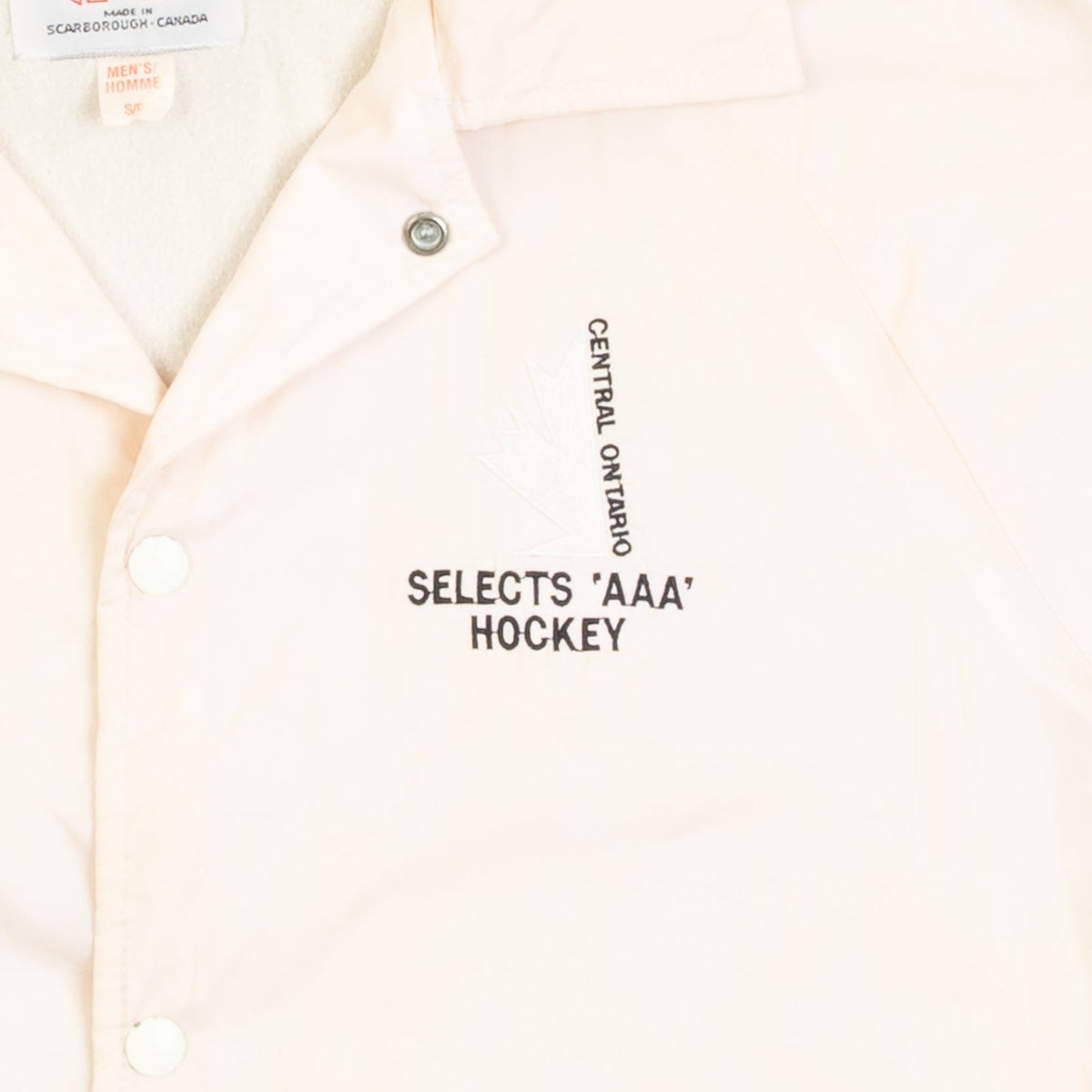 MEN'S VINTAGE 1980S ONTARIO HOCKEY COACH JACKET - SMALL