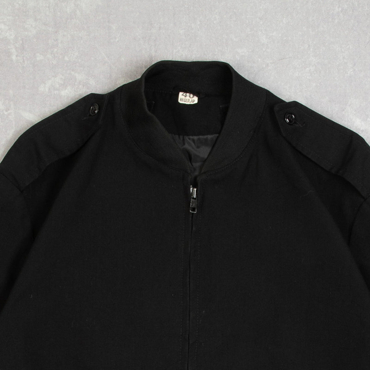 MEN'S VINTAGE 1980S NAVY WORKWEAR BOMBER JACKET - MEDIUM