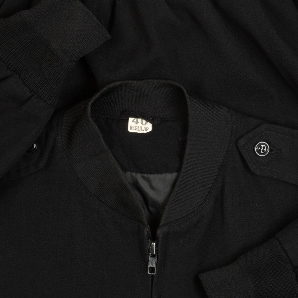 MEN'S VINTAGE 1980S NAVY WORKWEAR BOMBER JACKET - MEDIUM