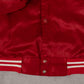 MEN'S VINTAGE 1990S TAYSOM CONSTRUCTION SATIN VARSITY JACKET - X-LARGE