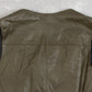 MEN'S VINTAGE 1990S LEATHER VEST FULL ZIP JACKET - MEDIUM