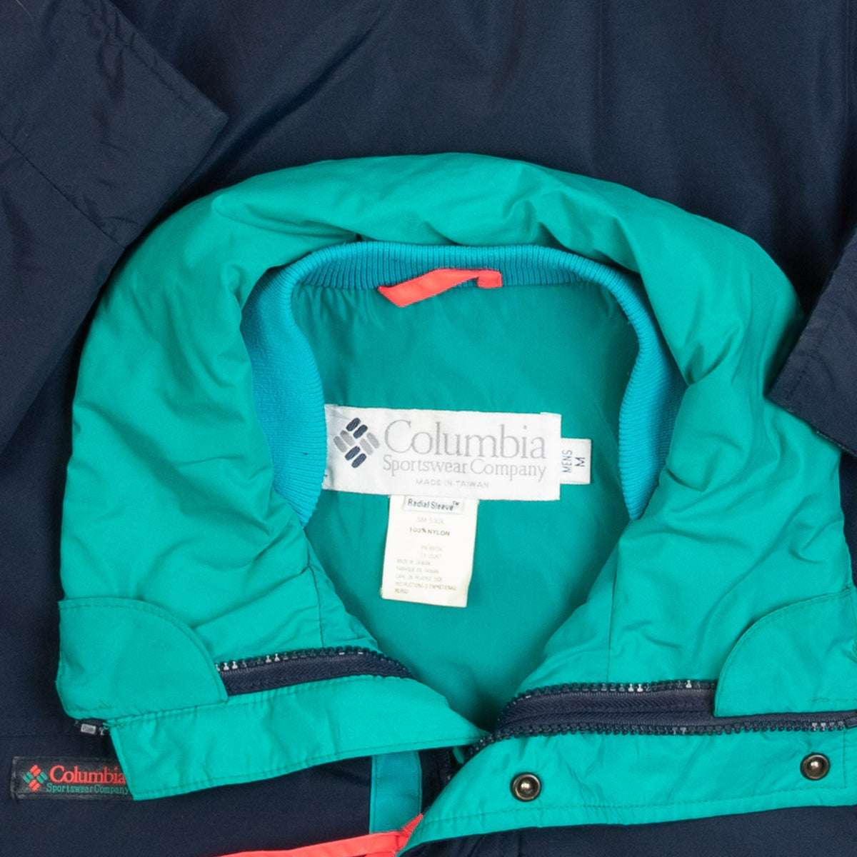 MEN'S VINTAGE 1990S COLUMBIA FULL ZIP JACKET - MEDIUM