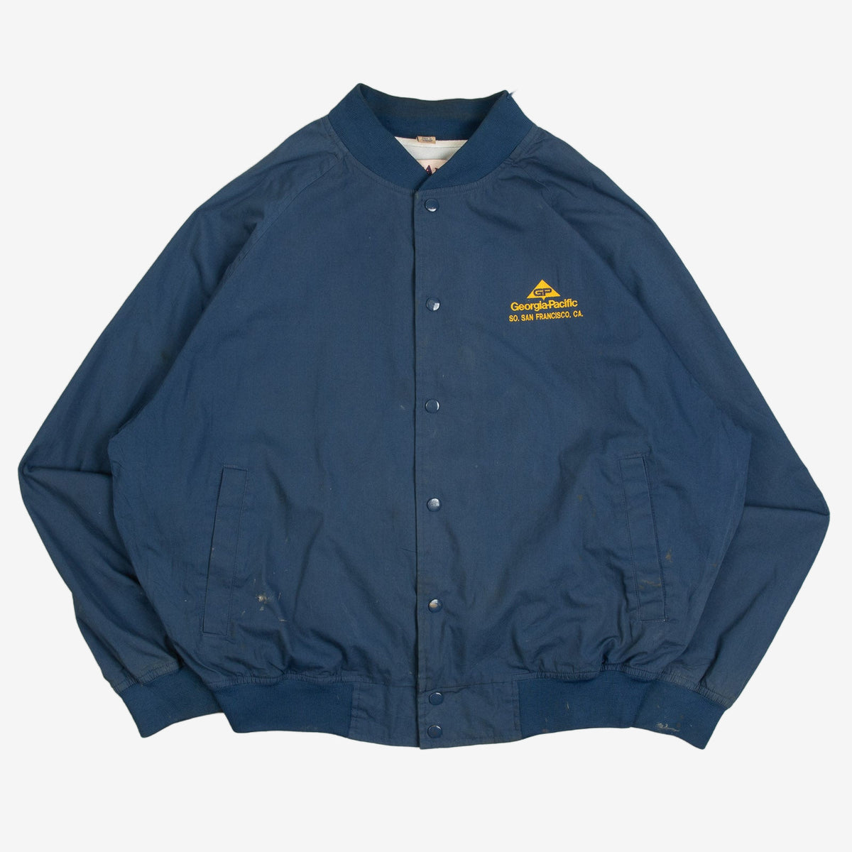 MEN'S VINTAGE 1990S GEORGIA-PACIFIC BOMBER JACKET - X-LARGE