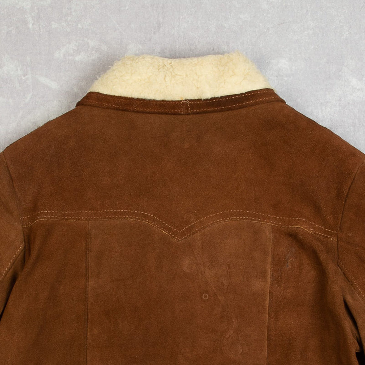 WOMEN'S VINTAGE 1990S SUEDE FLEECE LINED WESTERN JACKET - MEDIUM