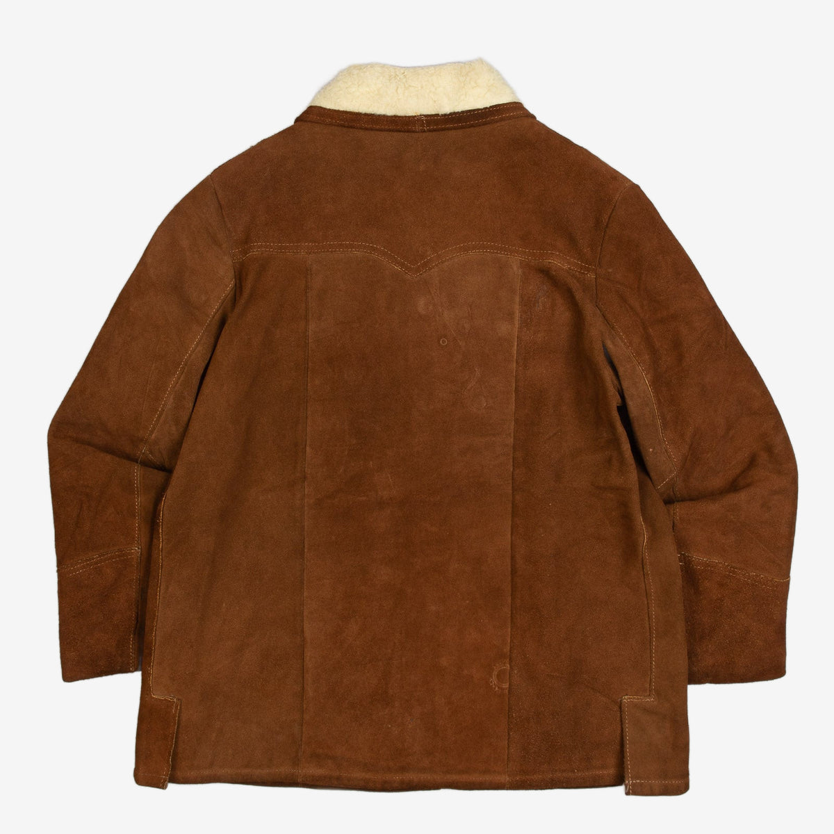 WOMEN'S VINTAGE 1990S SUEDE FLEECE LINED WESTERN JACKET - MEDIUM