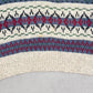 MEN'S VINTAGE 1980S STRUCTURED PATTERNED KNITTED JUMPER - X-LARGE