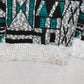 MEN'S VINTAGE 1990S PATTERNED KNITTED JUMPER - LARGE