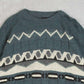 MEN'S VINTAGE 1990S STRUCTURED PATTERNED KNITTED JUMPER - MEDIUM