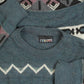 MEN'S VINTAGE 1990S STRUCTURED PATTERNED KNITTED JUMPER - MEDIUM