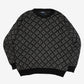 MEN'S VINTAGE 1990S PATTERNED KNITTED JUMPER - X-LARGE