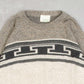 MEN'S VINTAGE 1980S STRUCTURED PATTERNED KNITTED JUMPER - MEDIUM